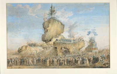 Festival of the Supreme Being at the Champs-de-Mars, 20 Priarial An II (8th June 1794) by Thomas Naudet